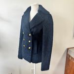 Smythe Mohair Peacoat Lake Women 2 Navy Blue Double Breasted Old Money Kate Prep Photo 3