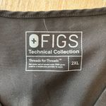FIGS Womens  Black Scrub Top FW1100 - 2XL Photo 4