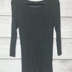EXPRESS  Charcoal Gray 3/4 Sleeve Lightweight Sweater Tunic Size Large Photo 10