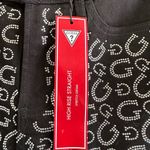 Guess Jeans Women’s Size 8 Black Girly G Stone Slim Fit High Rise Straight NWT Photo 5