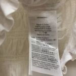 Madewell  Smocked Boatneck Tank in White, Size Small Photo 8