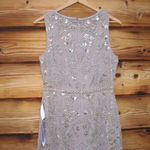 Mac Duggal 10741 Womens Embellished High Neck Midi Dress Vintage Lilac Photo 9