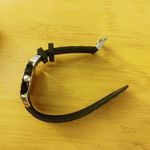 Brighton Watch Hong Kong Womens Quartz Black Silicone Strap Crystal Accents Photo 6