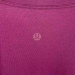 Lululemon Womens Crew Neck High Low Hem Long Raglan Sleeve Top Burgundy Small Photo 5