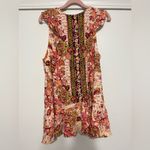 Free People Summer in Tulum Mini Dress/Tunic in Pink Combo Photo 2