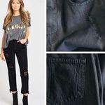 Show Me Your Mumu  High Rise Black Ankle Crop Jeans, Brooklyn Distressed sz. 24 Photo 4