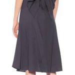 Cult Gaia NWT Katalina Navy Midi Dress Large Off Shoulder Bow Evening Resort Photo 1