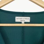 Madewell  Texture & Thread Women's Long Sleeve Tie Mini Dress Sz Small, Green Photo 8