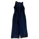 All in Favor Women's Jumpsuit Wide Leg Cropped Sleeveless Casual Dark Blue Photo 1