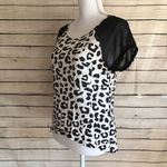 Forever 21 Leopard Print Sheer Short Sleeve Top Photo 1