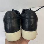 Carmela  Size 37 6 Sneaker Love For Leather Black Slip On Lace Up Platform Shoes Photo 8