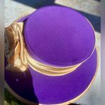 Grace Vintage New With Tags Dead Stock Purple Gold Church Funeral Derby Hat Photo 3