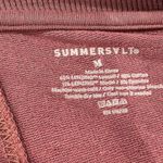 Summersalt  Purple Red Mauve Softest French Terry Henley Dress Medium Photo 2