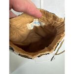 Vintage Guadalupe Designs beaded animal print bucket bag cream, black and brown Photo 10