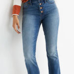 Madewell  Cali Demi Boot Medium Light Wash Bootcut Jeans Size 28 Photo 0