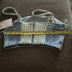 ZARA NWT  denim crop top small Photo 7