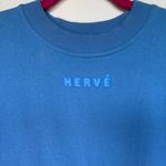 Herve Leger  mini sweatshirt cotton dress in periwinkle blue size M medium Photo 5