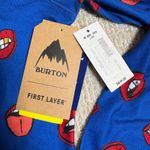 Burton  NWT Women's XS Blue Lips Print Dryride First Layer Long Sleeve Top Photo 3