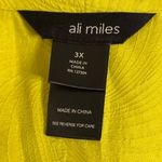 Ali Miles Citron Textured Open Front Jacket Cardigan 3X NWT Green Photo 1