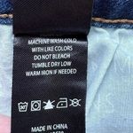 Max jeans  Women's Straight Leg Short Floral Cropped  Embroidered Fringe SZ 10 Photo 8