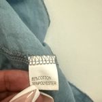 Boho Prairie Dusty Blue Crochet Backless Western Party Mini Ruffle Hem Dress M Size M Photo 5