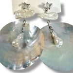 Free People Ariana Ost Pearl Shell Beautiful Stranger Dangles Earrings NWT Beach Photo 8