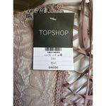 Topshop Lace Detail Mini Tie Dress Women's Size 4 Photo 8