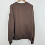 Museum of Peace & Quiet Embroidered Sweatshirt Brown XL Crew Neck Pullover Photo 5