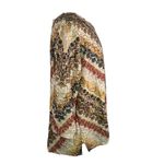 Alfred Dunner 1X Madagascar Shirt Womens Brown Boho Retro 90s Artsy Earth Tones Tan Photo 6