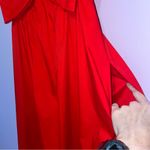 Show Me Your Mumu NEW Best Bow Midi Dress Cherry Poplin Women L Holiday Romantic Photo 3