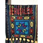 Handmade Boho Jerusalem Embroidered Crossbody Bag Fringe Beads Souvenir Cultural Photo 2