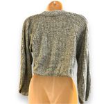 ZARA  crop elasticated pointele sweater top size m Photo 4