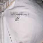 Dress the Population  Marcella White Sequin Stripe Cocktail Sheath Dress NEW M Photo 4