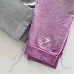 Gymshark  Adapt Ombre Seamless High Rise Leggings Light Grey Marl Pink Sz Small Photo 13