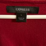 EXPRESS NWOT Red  Babydoll Sweater 3/4 Sleeve Wool Blend Large Photo 3