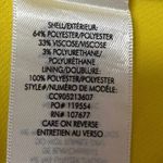 Alice + Olivia  Yellow High Rise Back Zip Stretch Pleated Casual Shorts Size 4 Photo 4