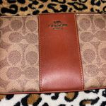 Coach Signature Brown and Tan Pouch Photo 0
