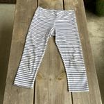 Scorpio Sol Scorpio Sol Womens Leggings Size XS Navy Blue White Striped Cropped Length Photo 4