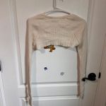 American Eagle  Womens Ultra Cropped Bolero Cardigan Open Front Beige Small NEW‎ Photo 6