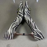 J RENEE' Leather Tiger Stripe Copper Shine Stiletto Size 6.5 Gold Photo 5