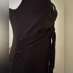 Vertigo Paris Black Sleeveless Summer Top Draped Knotted In Center Sz. L Photo 4
