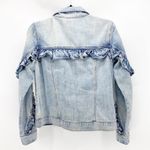 BP  stone washed ruffle sleeve western feminine denim jacket size S NFR Photo 8