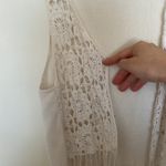 White Boho Fringe Top Photo 2