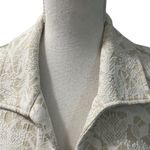 Chico's Chico’s Floral Lace Embroidered Beige White Open Front Blazer Cardigan Pockets M Photo 2