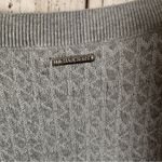 Michael Kors Gray and Silver Logo Women's Sweater Top Sz L NWT Photo 6