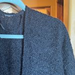 Elegant Black Metallic Silver Women's Sweater Wrap Poncho One Size Size undefined Photo 1