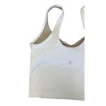 Lululemon  Align White Crop Tank Top Light Support Nulu Buttery Soft Size 0 Photo 4