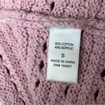 Sweet Republic Pink Crochet Crop Top Size S | Open Knit Boho Hippie Cottegecore Photo 9