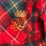 Ralph Lauren Lauren  Monogramed Tartan Plaid Plush Fleece 2Piece Pajama size XL Photo 4
