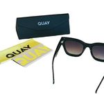 Quay NEW Australia By The Way Women's SUNGLASSES Black Gold Oversized Square Photo 5